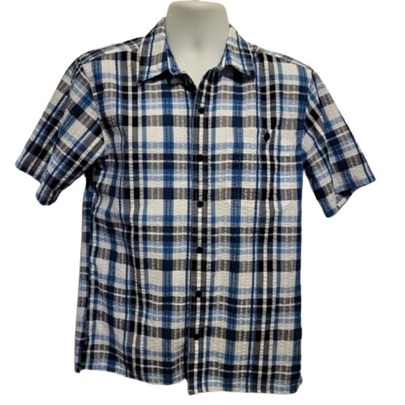 Patagonia Mens Puckerware Casual Travel Short Sleeve Shirt - Picture 2 of 11